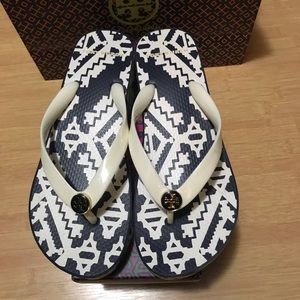 SOLD Authentic Tory Burch wedge sandals flip flops